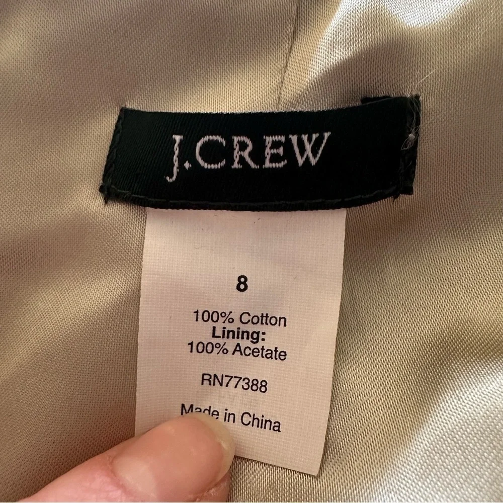 J. Crew Deep Blue Velvet Blazer Jacket Sz 8